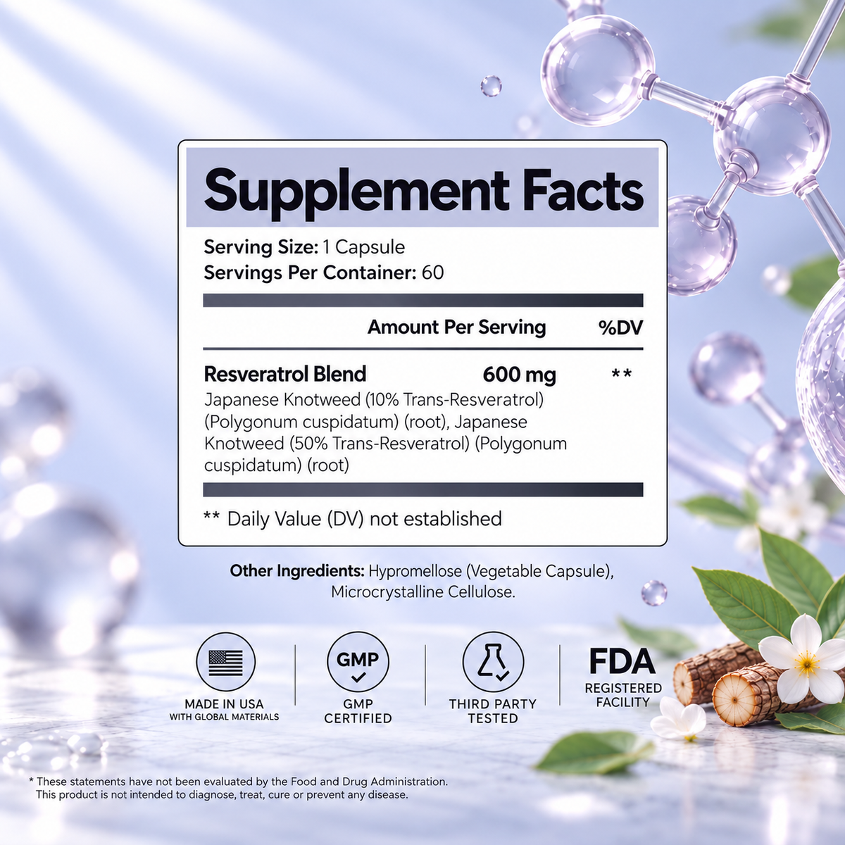 Resveratrol 50% 600mg